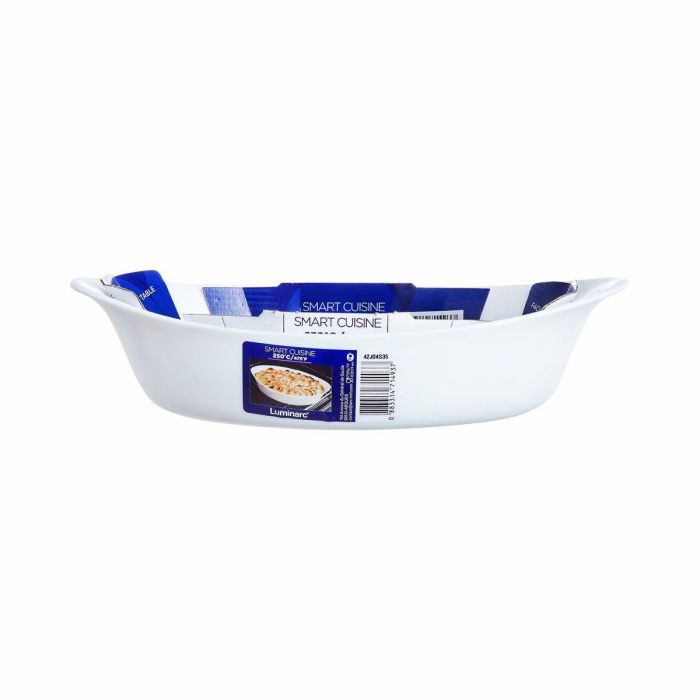 Fuente de Cocina Luminarc Smart Cuisine Ovalado Blanco Vidrio 21 x 13 cm (6 Unidades) 1