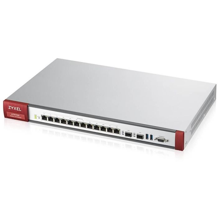 Zyxel ATP700 Firewall de Seguridad con 1 Año Security GOLD Pack – 6 Gbit/s, 150 Usuarios, Montaje en Rack 1U 1