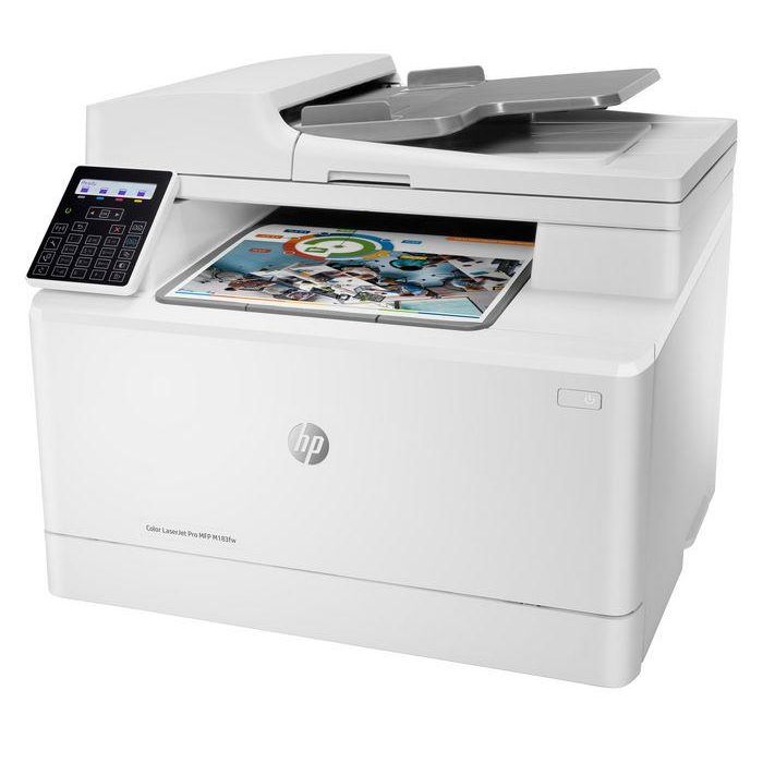 HP M183fw Color LaserJet Pro MFP, Impresora Multifunción Láser Color Inalámbrica con Fax, Productividad y Conectividad Móvil 1