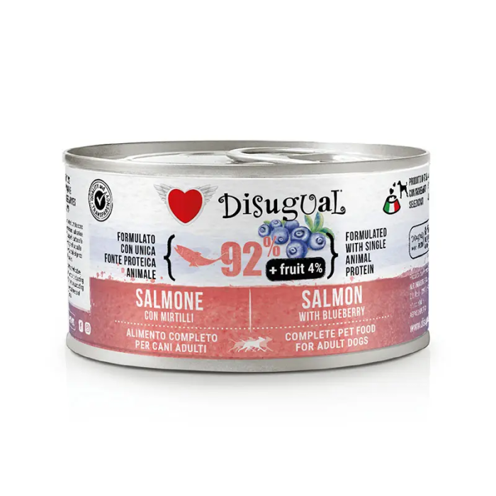 Disugual Fruit Dog Salmon Arandanos 12x150 gr