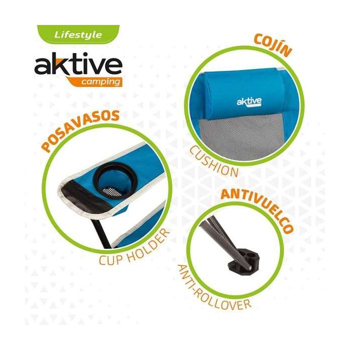 Hamaca Silla Aktive Azul 152 x 75 x 54 cm 17 Hamaca Silla Aktive Azul 152 x 75 x 54 cm 17