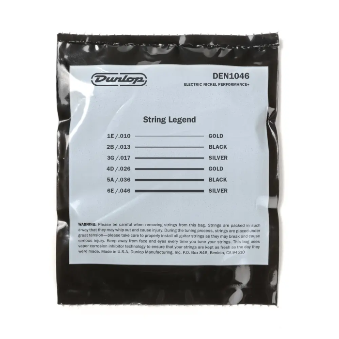 Dunlop Juego Eléctrica Nickel Medium 10-46 (Pack 3) Cuerdas para Guitarra 2 Dunlop Juego Eléctrica Nickel Medium 10-46 (Pack 3) Cuerdas para Guitarra 2