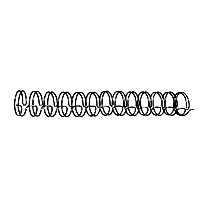 Gbc Espiral wire 3:1 6,3 mm n.4 negro capacidad 45 hojas caja de 100 unidades 1