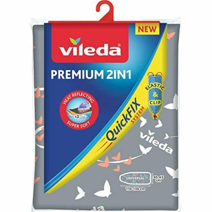 Funda Para Tabla de Planchar Vileda 163229 Premium 2 en 1 Gris (130 x 45 cm) 4 Funda Para Tabla de Planchar Vileda 163229 Premium 2 en 1 Gris (130 x 45 cm) 4