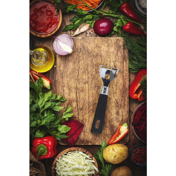 Quttin Pelador Giratorio Ss Foodie, 19x5.5 cm, 1 mm de grosor (18 Unidades) 5 Quttin Pelador Giratorio Ss Foodie, 19x5.5 cm, 1 mm de grosor (18 Unidades) 5
