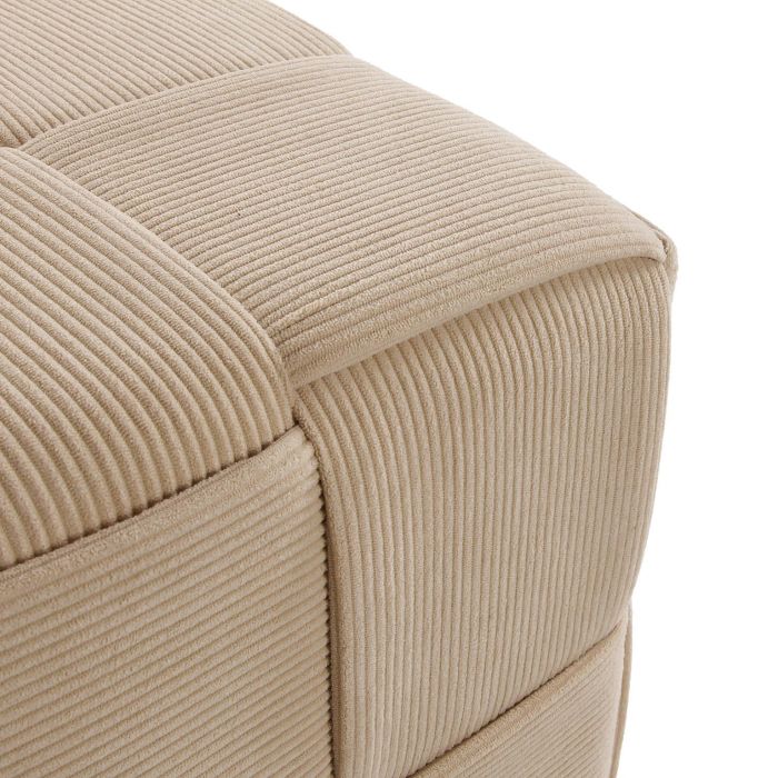 Puf Cuadrado Corduroy Crema Versa 43CM 1 Puf Cuadrado Corduroy Crema Versa 43CM 1