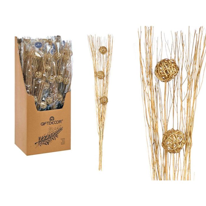 Ramillete 3 Bolas Dorado Metalico Giftdecor 14X100CM (24 Unidades) Ramillete 3 Bolas Dorado Metalico Giftdecor 14X100CM (24 Unidades)