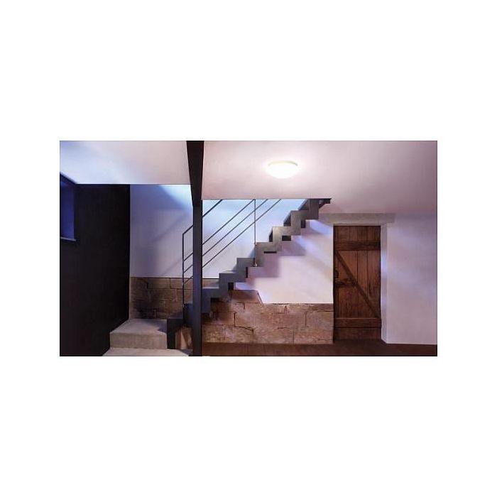 Steinel RS PRO P1 - Lámpara LED interior de techo/pared, sensor de movimiento, 9.5W, 942lm, 3000K blanco cálido, IP54, 27.2cm, plástico blanco 2