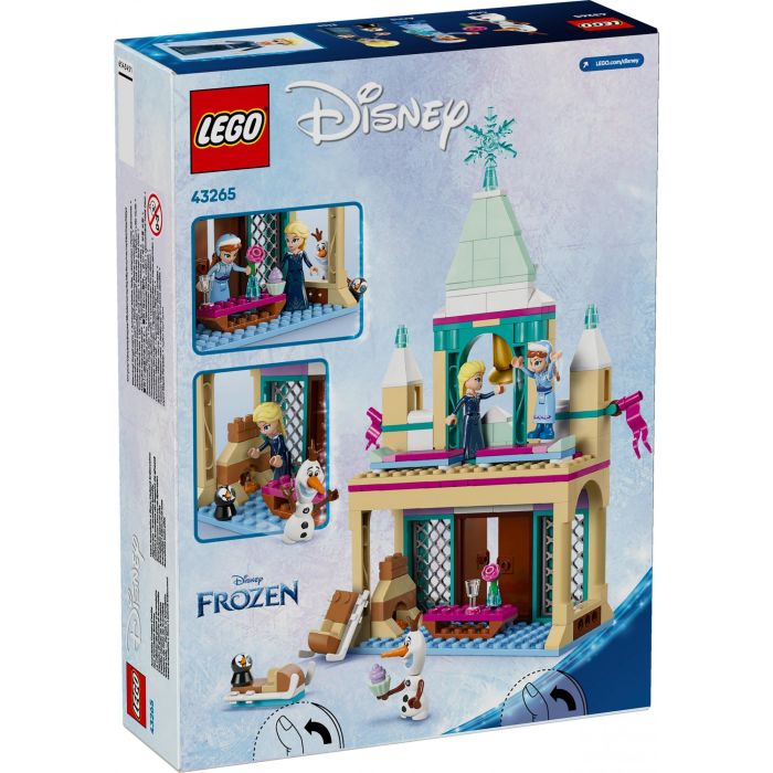 LEGO 43265 Castillo Helado de Arendelle Disney Frozen, con Elsa, Anna, Olaf y 2 trineos. Juguete de Construcción con puertas que se abren y alcoba. 12