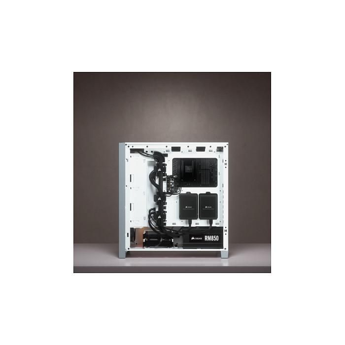 Corsair 4000X RGB Torre Midi ATX Blanca para PC Gaming con Ventana de Cristal Templado