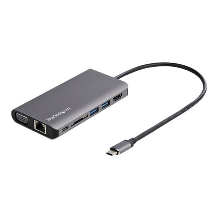 StarTech.com Adaptador Multipuertos USB-C con HDMI 4K, VGA, Ethernet Gigabit, Lector SD, 100W Power Delivery y 2 USB 3.0 0 StarTech.com Adaptador Multipuertos USB-C con HDMI 4K, VGA, Ethernet Gigabit, Lector SD, 100W Power Delivery y 2 USB 3.0 0