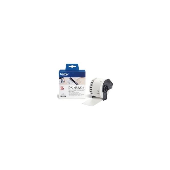 Brother DKN55224 Cinta de Papel Original No Adhesiva de 54mm, Consumible Garantizado para Calidad y Rendimiento Duradero