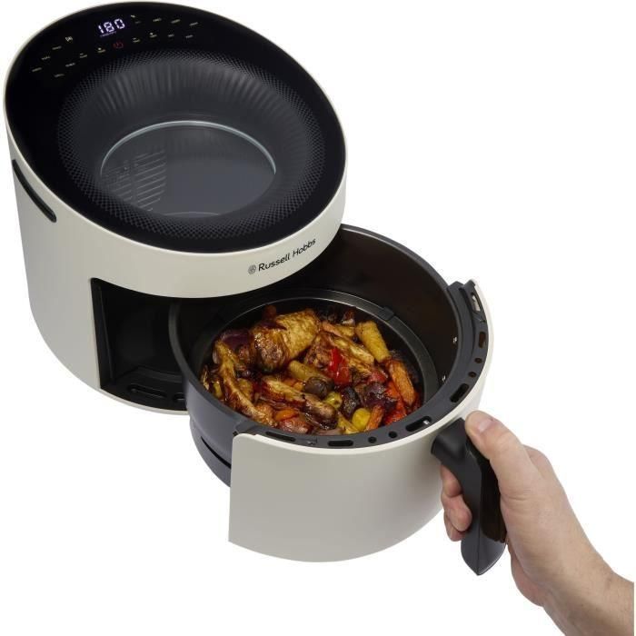 Freidora sin aceite RUSSELL HOBBS SatisFry Air Panoramic 27420-56 - Capacidad de 5 l - 10 programas de cocción - 1500 W - Color crema 1 Freidora sin aceite RUSSELL HOBBS SatisFry Air Panoramic 27420-56 - Capacidad de 5 l - 10 programas de cocción - 1500 W - Color crema 1