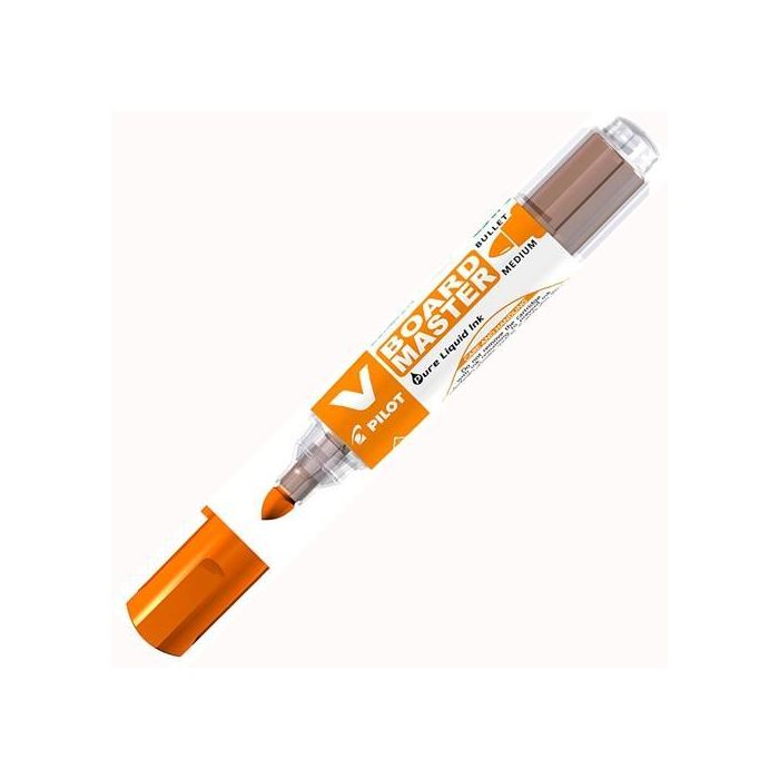 Marcador Pizarra Pilot V Board Master Conico Naranja 10 unidades