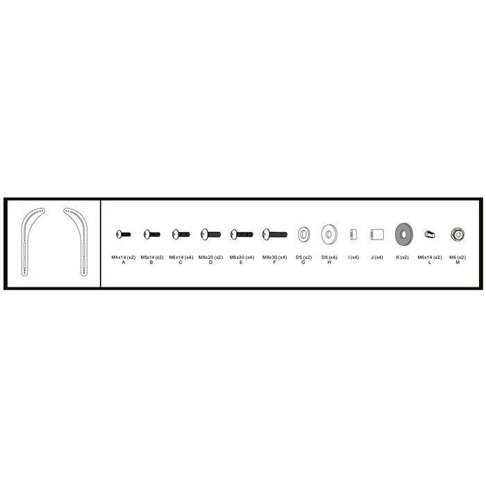 Vivolink Soporte para barra de sonido de 32"-70" hasta 15 kg. Montaje directo en pantalla, superior o inferior 3