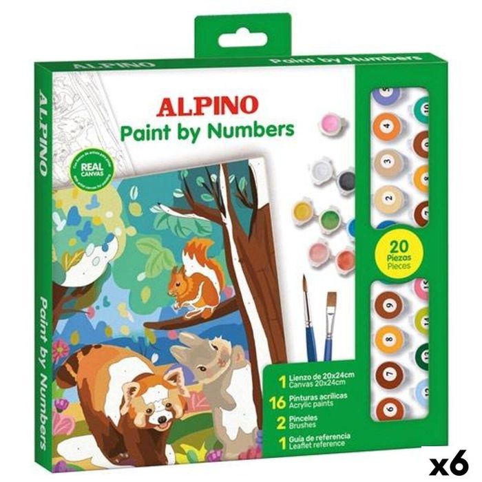 Set de Pintura por Números Alpino Forest 6 Unidades