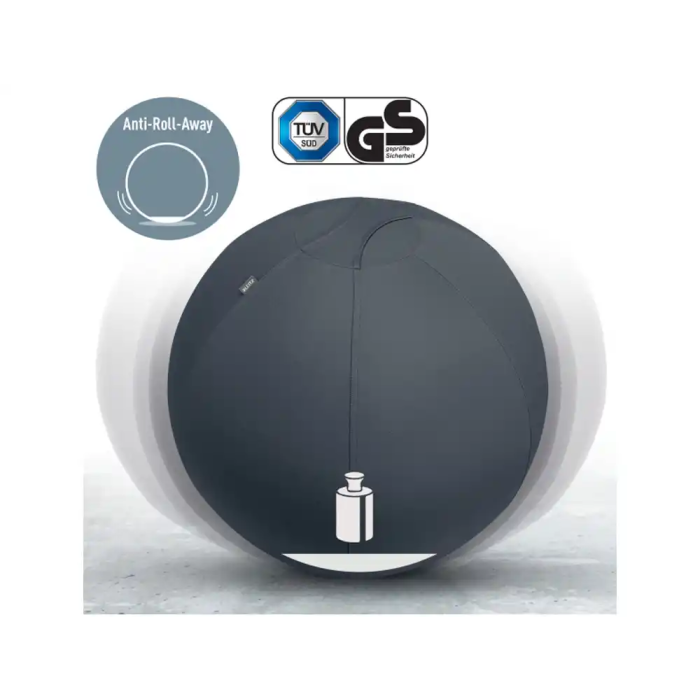 Leitz Balón de Asiento Active 75 cm Antideslizante Gris Oscuro 2