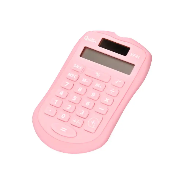 Liderpapel xf41 Calculadora de Bolsillo 8 Dígitos Solar y Pilas Color Rosa 4