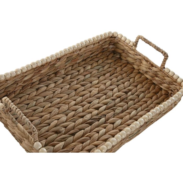 Bandeja Tropical DKD Home Decor Natural 31 x 12 x 44 cm Set de 3 (2 Unidades) 1