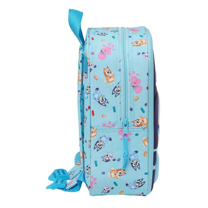Safta Mochila Guardería 3D Personaje Bluey Infantil para Niños y Niñas Pequeños +3 Años - 22x27x10 cm Safta Mochila Guardería 3D Personaje Bluey Infantil para Niños y Niñas Pequeños +3 Años - 22x27x10 cm