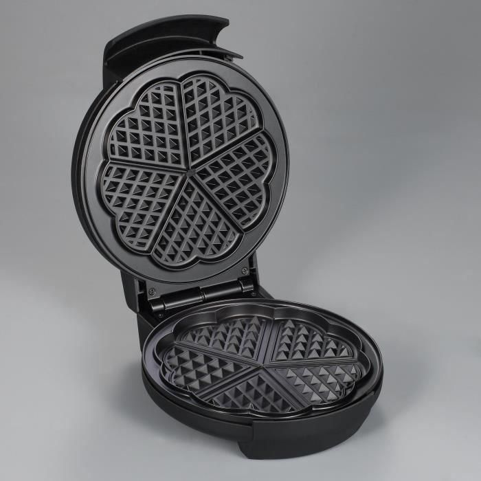 SEVERIN WA2103 Plancha para gofres que ahorra espacio 5 partes - forma de corazón original - termostato ajustable - revestimiento antiadherente - negro / acero inoxidable 1 SEVERIN WA2103 Plancha para gofres que ahorra espacio 5 partes - forma de corazón original - termostato ajustable - revestimiento antiadherente - negro / acero inoxidable 1