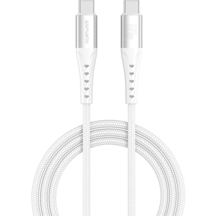4smarts 541452 Cable USB-C a USB-C PrimeCord, Carga Rápida 60W, 1.5m, Blanco 0 4smarts 541452 Cable USB-C a USB-C PrimeCord, Carga Rápida 60W, 1.5m, Blanco 0