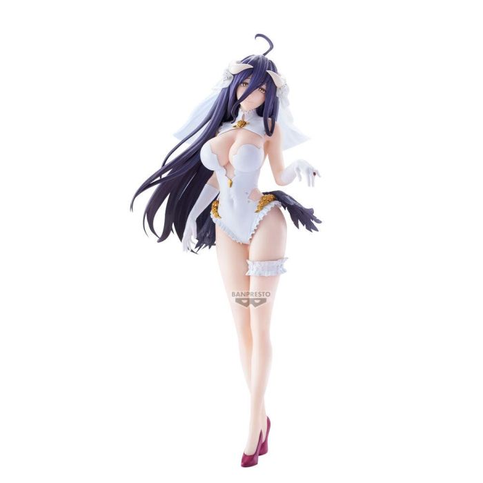 Banpresto Figura Overlord Glitter&Glamours Albedo Wedding 22-24 cm Coleccionable PVC Alta Calidad