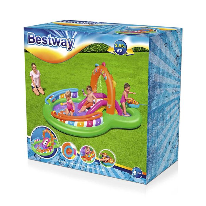 Bestway Piscina Hinchable Parque de Juegos Musical 295x190x137 cm +2 Años Jardin 53117 14