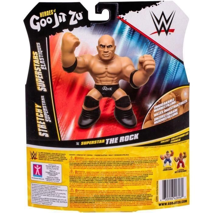 Figura Elástica - GOO JIT ZU WWE - The Rock - 11 cm - Textura Elástica - 3x Elástico 5 Figura Elástica - GOO JIT ZU WWE - The Rock - 11 cm - Textura Elástica - 3x Elástico 5