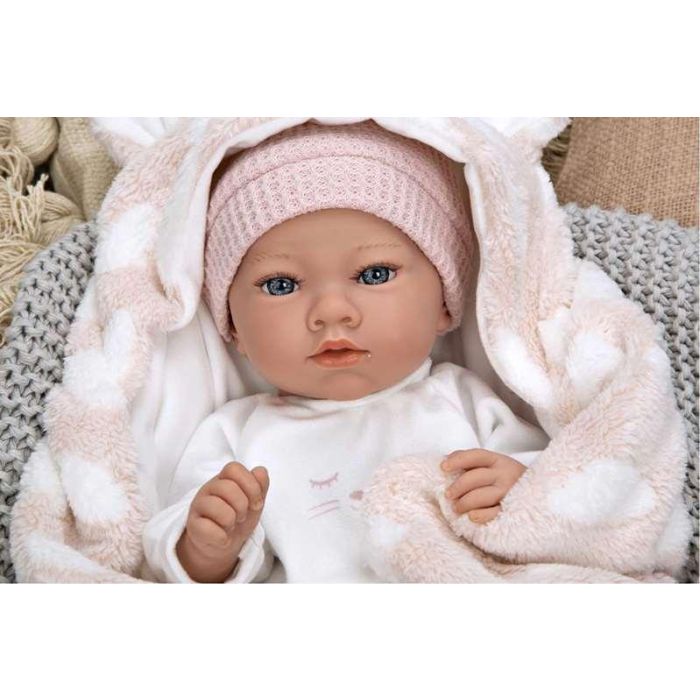 Muñeca elegance 38 cm aria rosa c/ manta (muñeco de peso) (cuerpo vinyl, sexo niña) 16 Muñeca elegance 38 cm aria rosa c/ manta (muñeco de peso) (cuerpo vinyl, sexo niña) 16