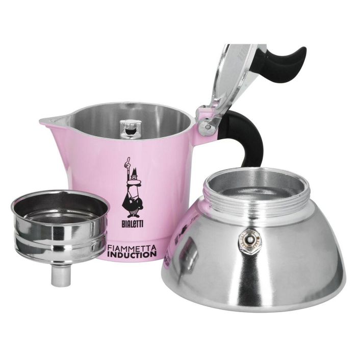 Cafetera Italiana Bialetti 29589 Acero Inoxidable Aluminio 2 Tazas Rosa 4