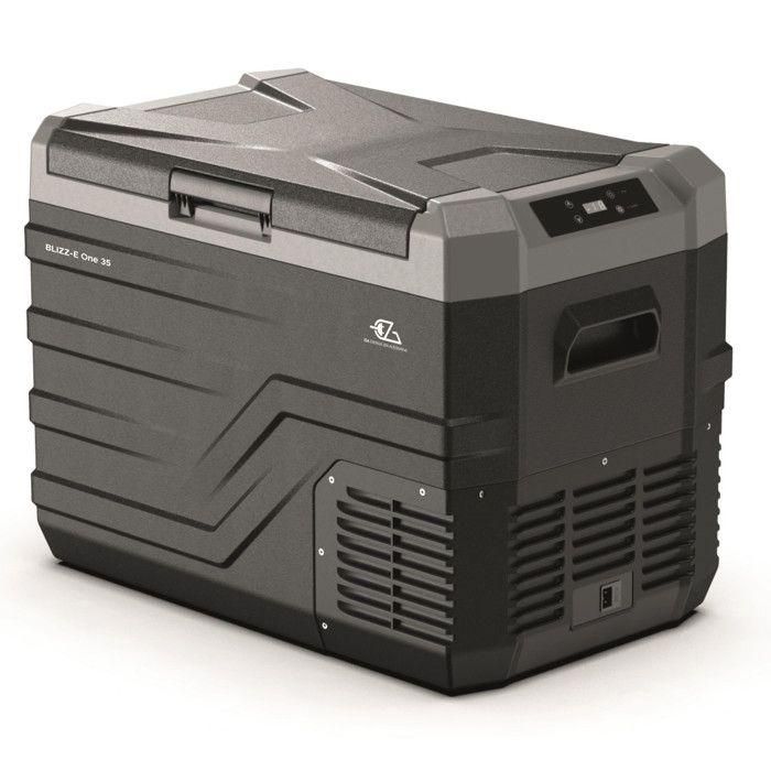 Enfriador de compresión - EZA - Blizz-E One - 35,3 litros - 12 V/220 V - Temperatura -20 °C a +20 °C Enfriador de compresión - EZA - Blizz-E One - 35,3 litros - 12 V/220 V - Temperatura -20 °C a +20 °C