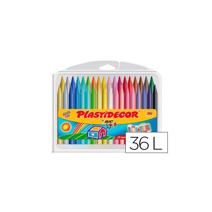 Plastidecor Ceras Kids Colores Surtidos Estuche 36 Ud