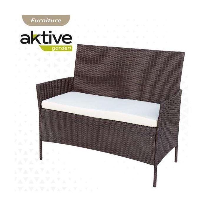 Conjunto de sofá(104x58x84 cm) + 2 sillones (57,5x58x84 cm) + mesa (71x41x39 cm) aktive 4 Conjunto de sofá(104x58x84 cm) + 2 sillones (57,5x58x84 cm) + mesa (71x41x39 cm) aktive 4