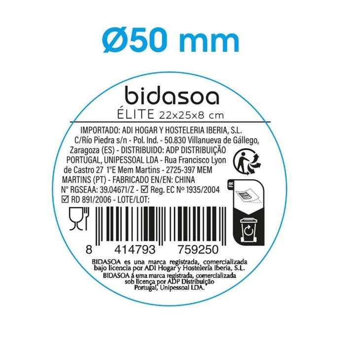 Bandeja Porcelana Alumina Elite Bidasoa 22x8x25 cm 5