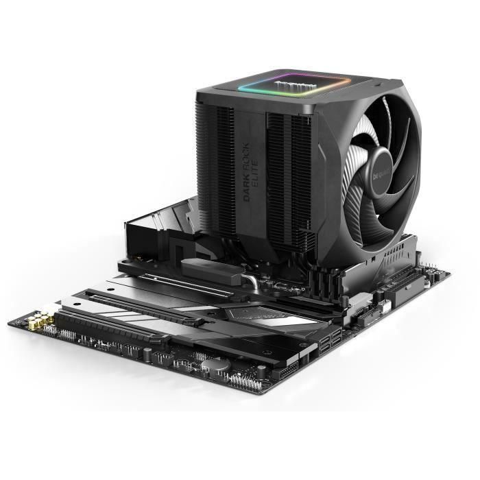 be quiet! Dark Rock Elite Cooler Procesador Negro AM5/AM4 Intel 1851/1700/1200/1150/1151/1155, 13,5cm, TDP 280W 3
