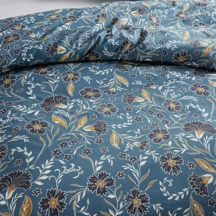 Juego de cama - TODAY Crazy - Estampado floral - 2 personas - 220 x 240 cm - Azul 1 Juego de cama - TODAY Crazy - Estampado floral - 2 personas - 220 x 240 cm - Azul 1