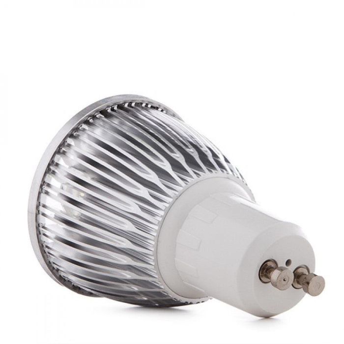 Bombilla LED GU10 5W 400Lm 6000ºK Luz Fría Larga Duración 40.000H Cuerpo Aluminio Ahorro Energético [JL-SPEG10-5W-CW] 2