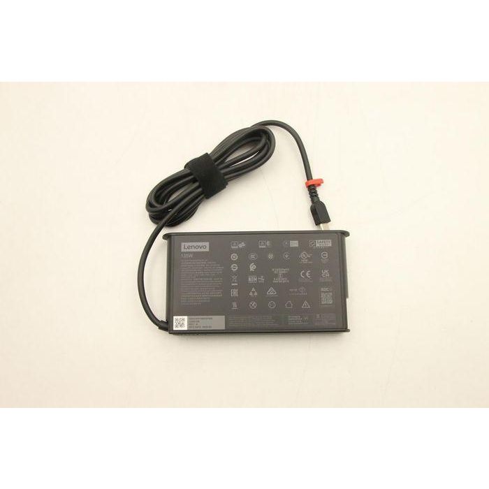 Lenovo 135W USB-C power adapter with adjustable voltage levels of 20V, 15V, 9V, and 5V, designed for Lenovo laptops. Lenovo 135W USB-C power adapter with adjustable voltage levels of 20V, 15V, 9V, and 5V, designed for Lenovo laptops.