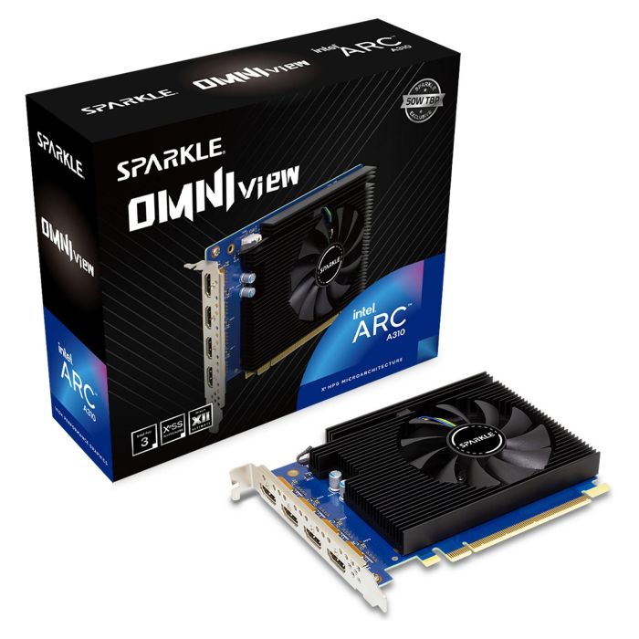 Sparkle Tarjeta Gráfica A310 4GB GDDR6 Intel Arc Omni View 3 Sparkle Tarjeta Gráfica A310 4GB GDDR6 Intel Arc Omni View 3