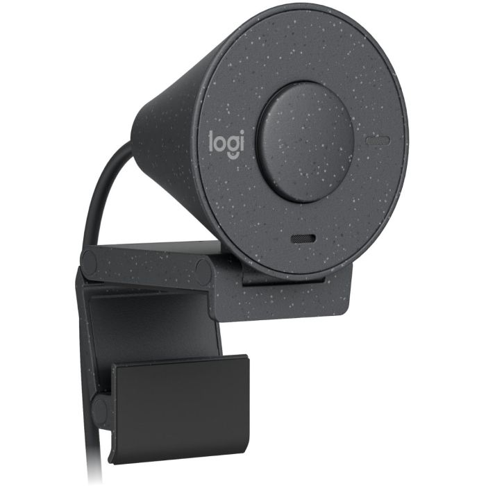 Logitech Brio 300 Webcam Full HD 1080p Foco Fijo con Micrófono Mono, Tapa de Privacidad USB-C y RightLight 2 Grafito 6