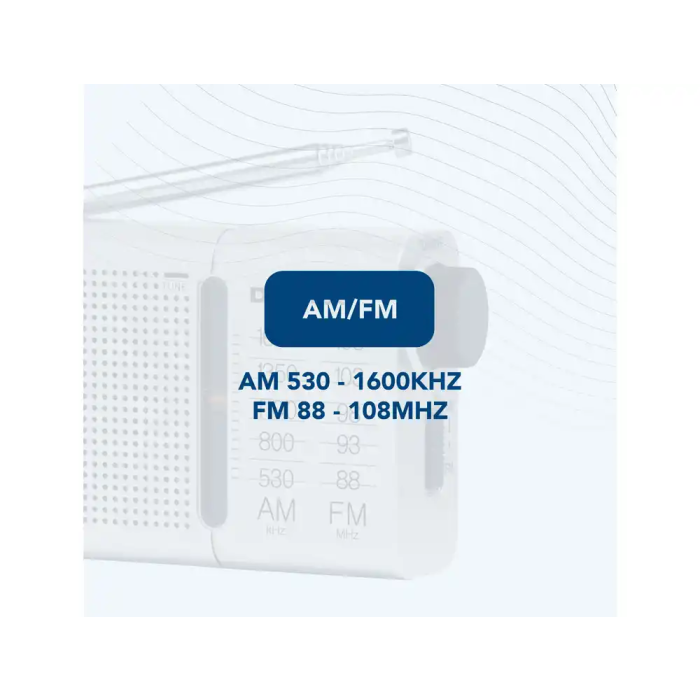 Radio Portátil Daewoo Negro AM/FM 4