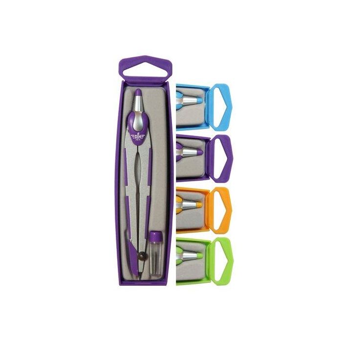 Compas Escolar Con Protector Aguja Surtido