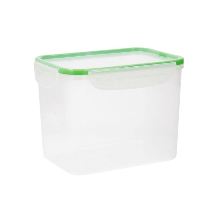 Fiambrera Hermética Quid Greenery Transparente Plástico (3,7 L) (Pack 4x) 0 Fiambrera Hermética Quid Greenery Transparente Plástico (3,7 L) (Pack 4x) 0