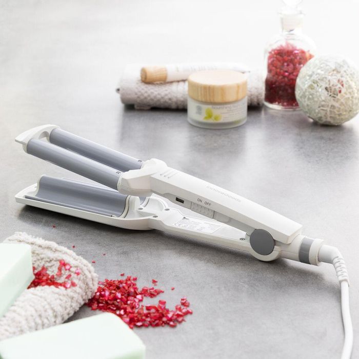 Plancha de Pelo Cerámica para Ondas Wavio InnovaGoods 55 W 8 Plancha de Pelo Cerámica para Ondas Wavio InnovaGoods 55 W 8