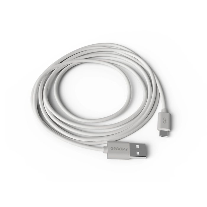Groovy Cable USB-A a Micro USB 2m Blanco Carga y Sincroniza Dispositivos Android Máxima Resistencia 0 Groovy Cable USB-A a Micro USB 2m Blanco Carga y Sincroniza Dispositivos Android Máxima Resistencia 0