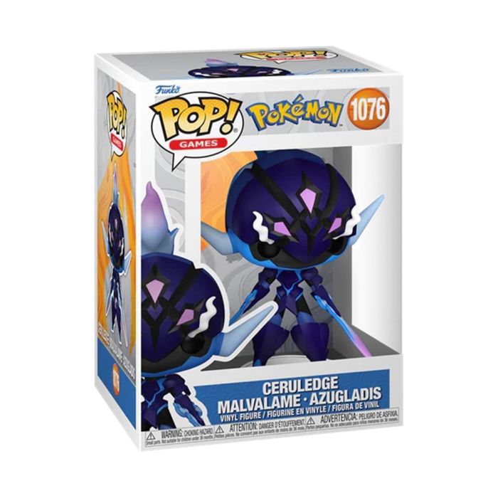 Funko Figura POP Pokémon Ceruledge (Malvalame) / Azugladis - Vinilo 9cm Coleccionable 1