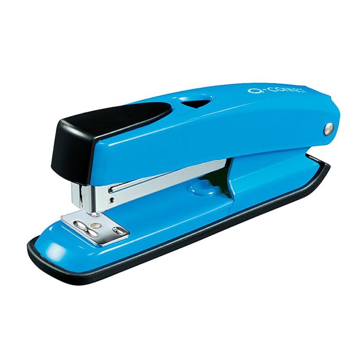 Grapadora Q-Connect Kf02151 Plastico Abs Azul Capacidad 20 Hojas 1