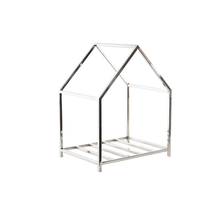 DKD Home Decor Leñera Moderno Inox Plateado 40 x 30 x 50 cm DKD Home Decor Leñera Moderno Inox Plateado 40 x 30 x 50 cm
