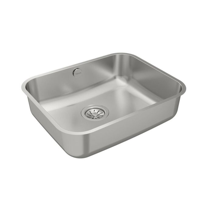Fregadero de Un Seno Teka BE5040 MAX Plateado 1 Fregadero de Un Seno Teka BE5040 MAX Plateado 1